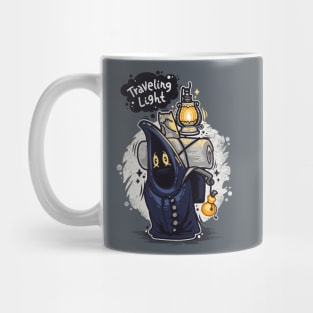 Traveling Light Cartoon Character Mug